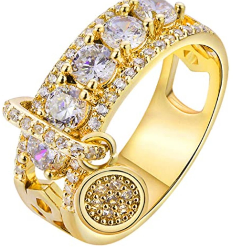 Elegant Women Rhinestone Wedding/Engagement Ring